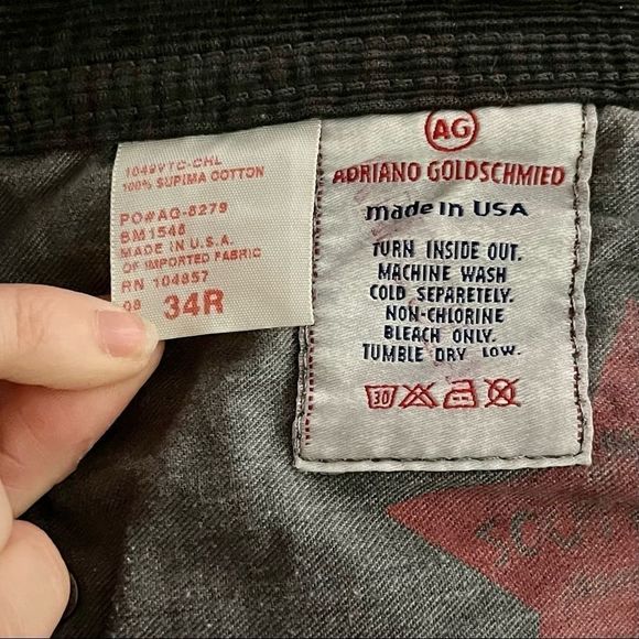 AG Adriano Goldschmied The Protege Supima Cotton Pants Size 34R - Picture 5 of 5